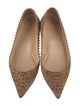Christian Louboutin Spike Accents Leather Flats