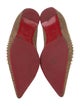 Christian Louboutin Spike Accents Leather Flats