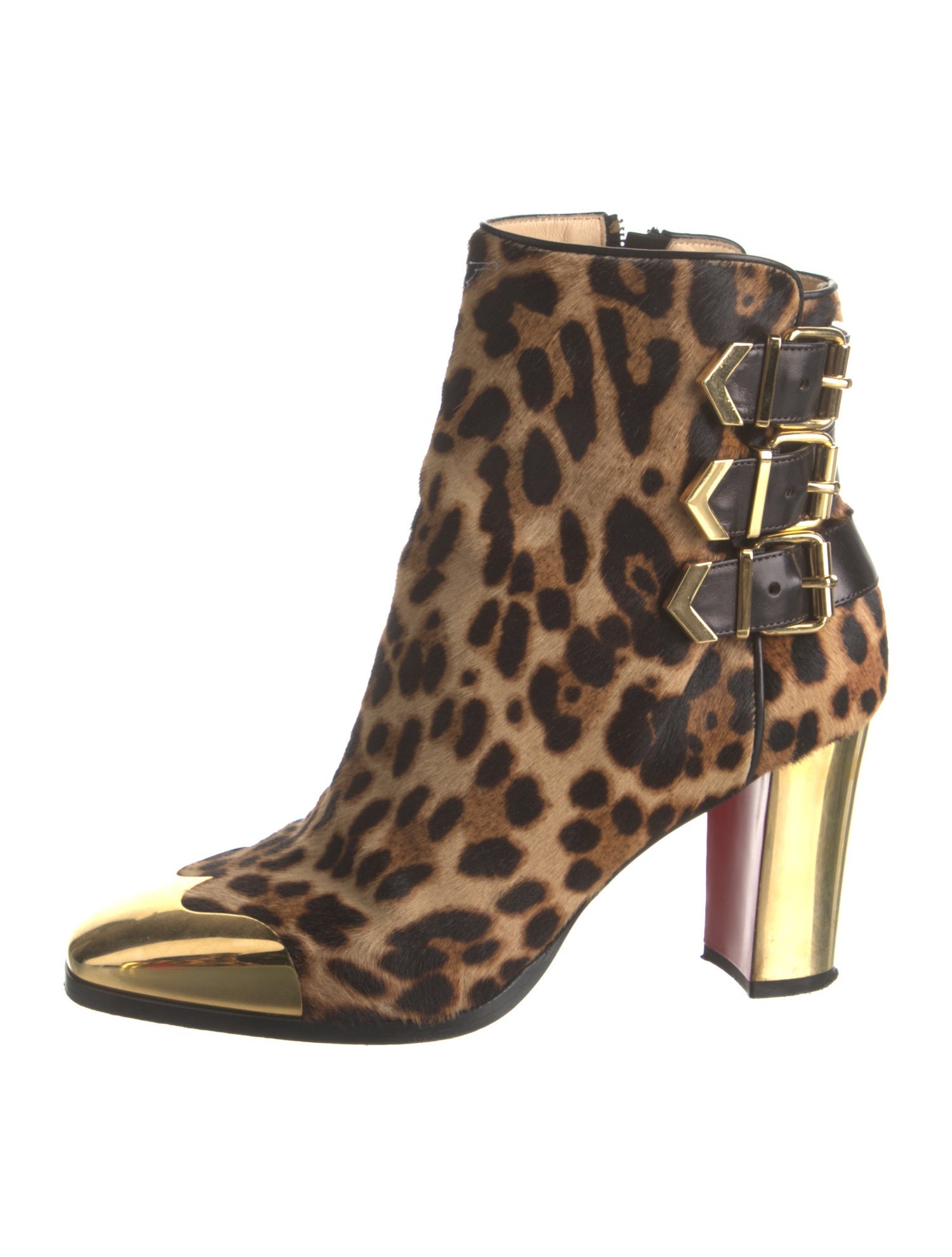 Christian Louboutin Ponyhair Animal Print Boots