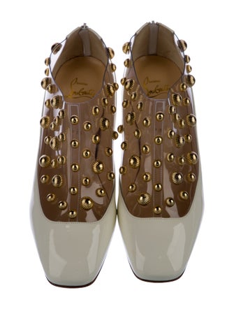 Christian Louboutin Patent Leather Studded Accents Pumps