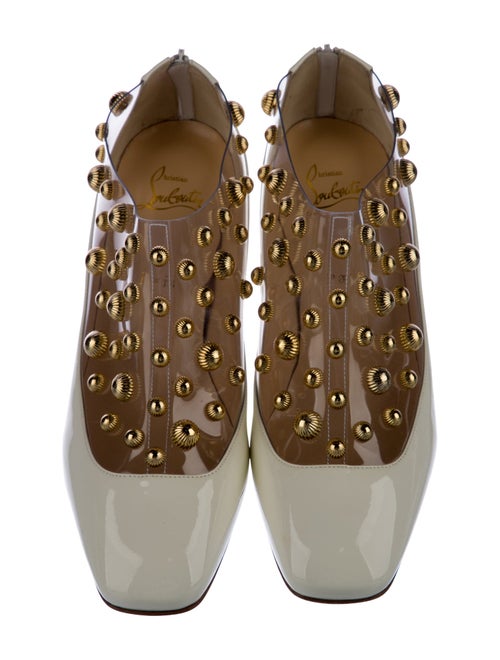 Christian Louboutin Patent Leather Studded Accents Pumps