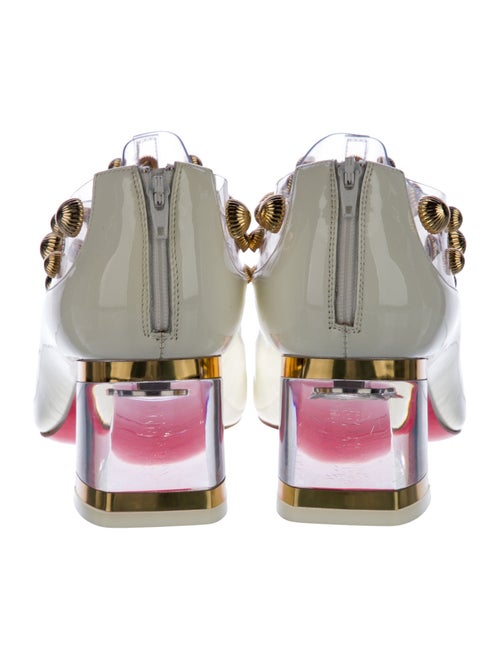 Christian Louboutin Patent Leather Studded Accents Pumps