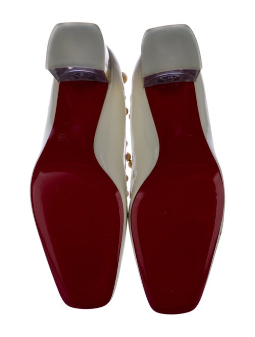 Christian Louboutin Patent Leather Studded Accents Pumps