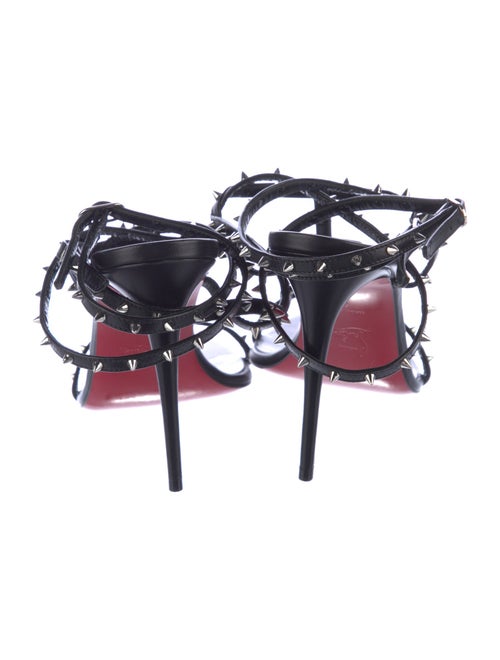 Christian Louboutin Spike Accents Leather Gladiator Sandals