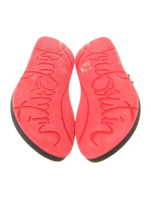 Christian Louboutin Rubber Studded Accents Flip Flops