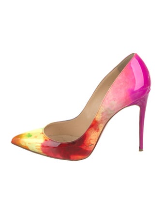 Christian Louboutin Patent Leather Printed Pumps