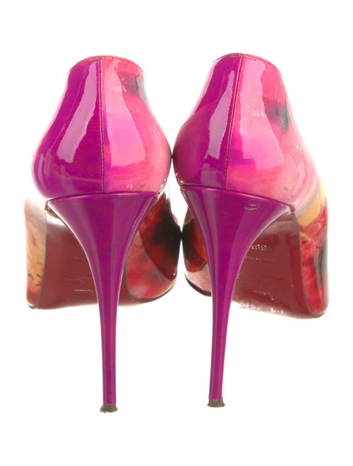 Christian Louboutin Patent Leather Printed Pumps