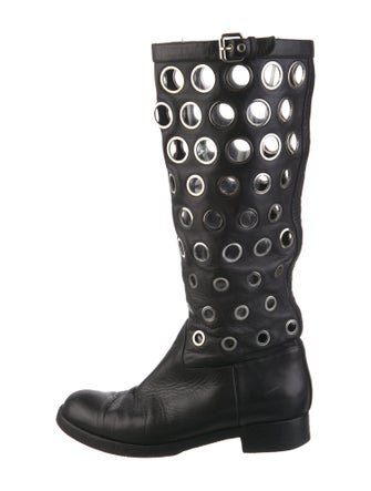Christian Louboutin Leather Riding Boots