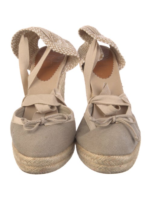 Christian Louboutin Canvas Grosgrain Trim Espadrilles