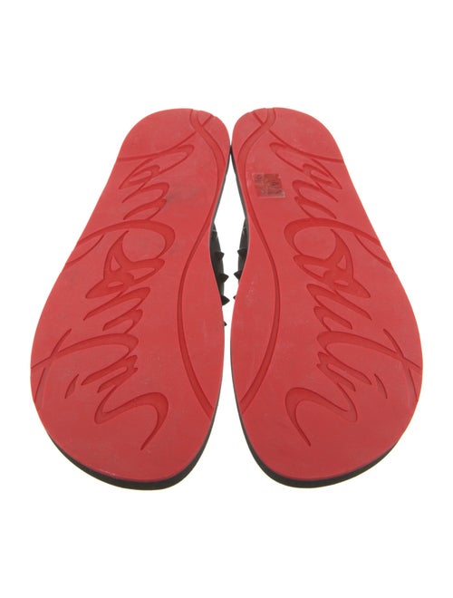Christian Louboutin Rubber Studded Accents Flip Flops