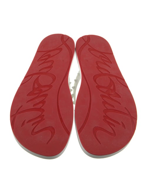 Christian Louboutin Spike Accents Rubber Flip Flops