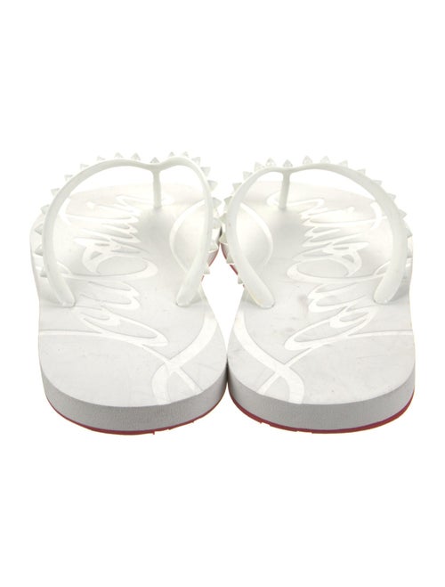 Christian Louboutin Spike Accents Rubber Sandals