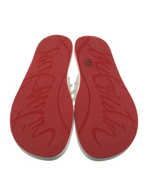 Christian Louboutin Spike Accents Rubber Sandals