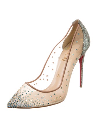 Christian Louboutin Mesh Mesh Accents Pumps