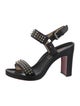 Christian Louboutin Spike Accents Leather Sandals