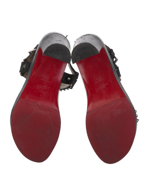 Christian Louboutin Spike Accents Leather Sandals