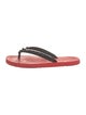 Christian Louboutin Spike Accents Rubber Flip Flops