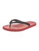 Christian Louboutin Spike Accents Rubber Flip Flops