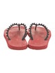Christian Louboutin Spike Accents Rubber Flip Flops