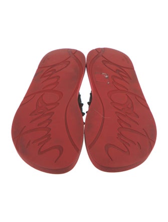 Christian Louboutin Spike Accents Rubber Flip Flops