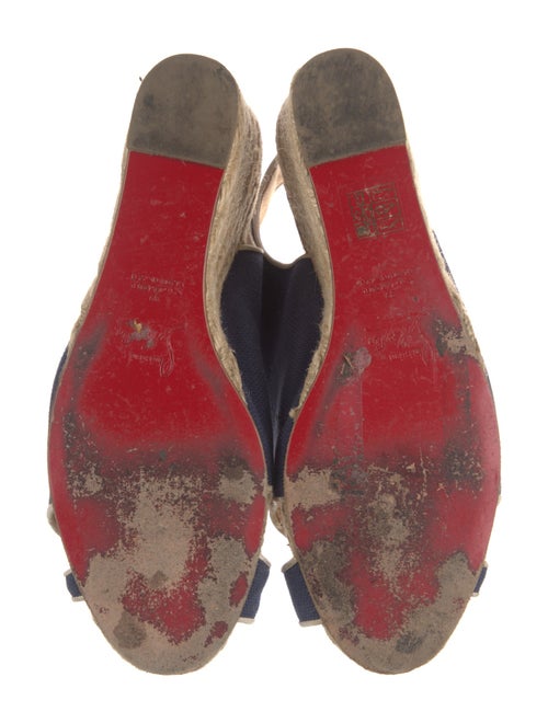 Christian Louboutin Canvas Printed Espadrilles