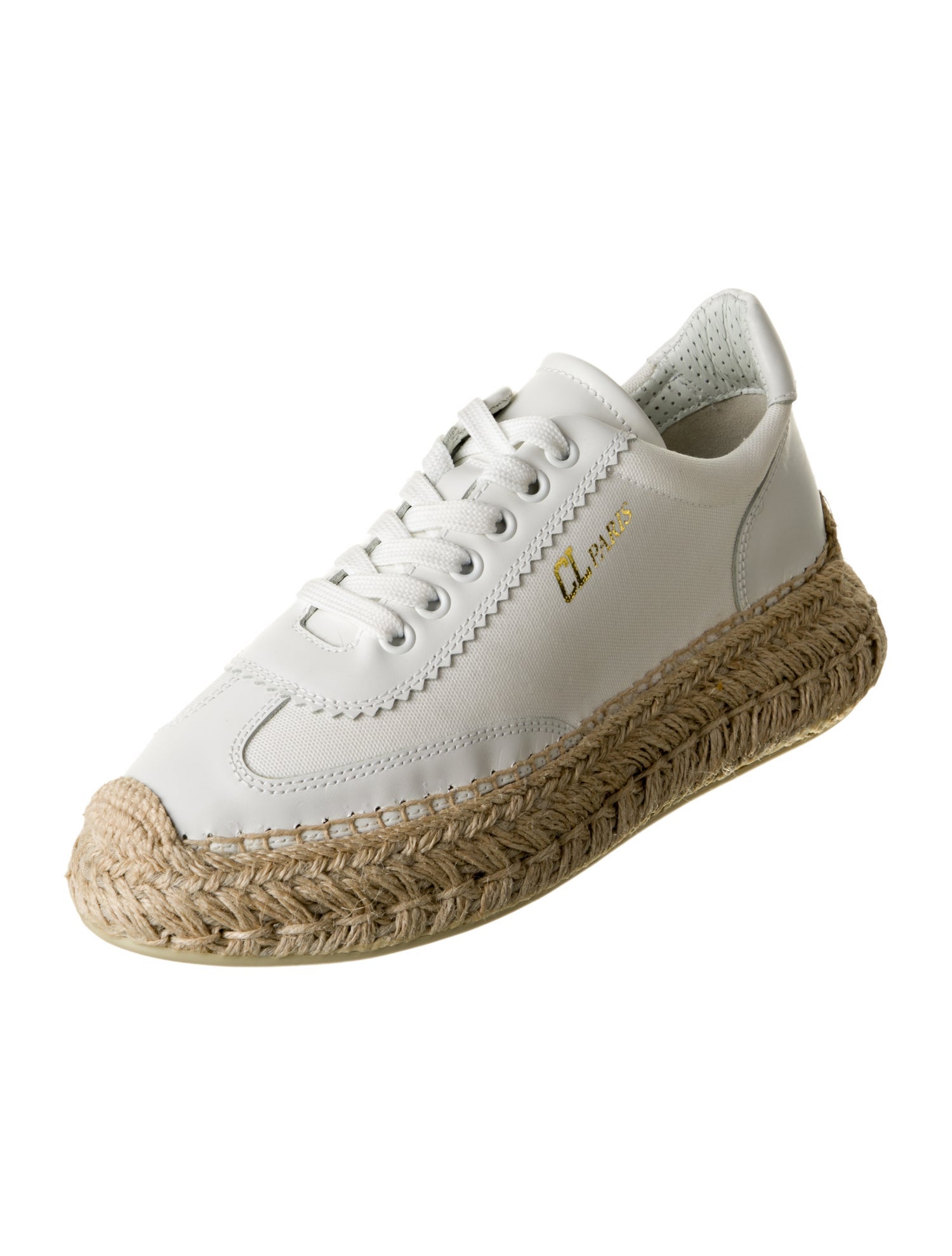 Christian Louboutin Leather Espadrille Sneakers