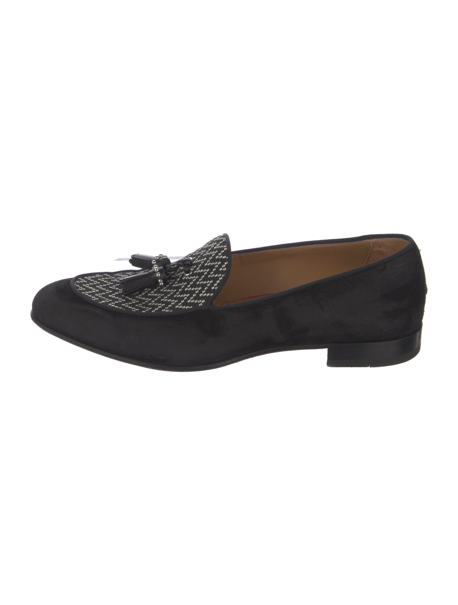 Christian Louboutin King Nile Flat Spike Accents Loafers