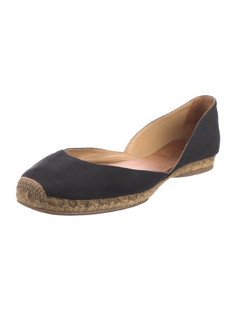 Christian Louboutin Canvas D'Orsay Flats