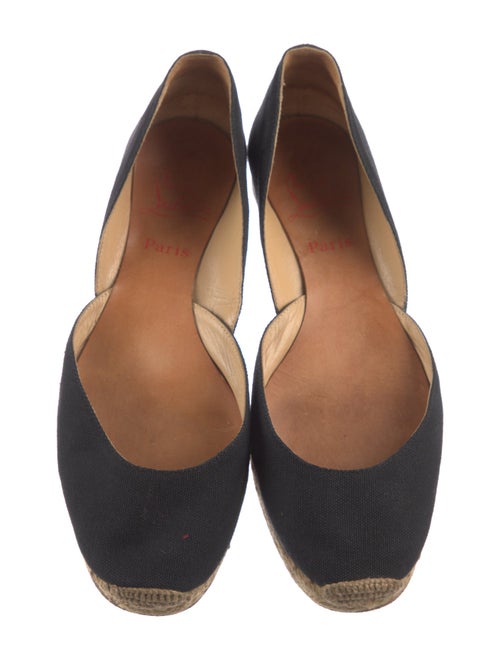 Christian Louboutin Canvas D'Orsay Flats