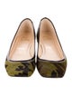 Christian Louboutin Ponyhair Printed Ballet Flats