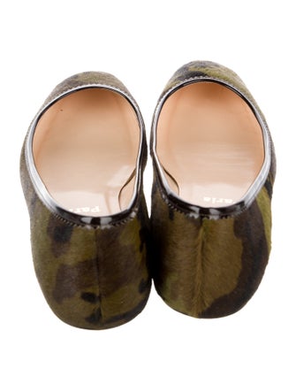 Christian Louboutin Ponyhair Printed Ballet Flats