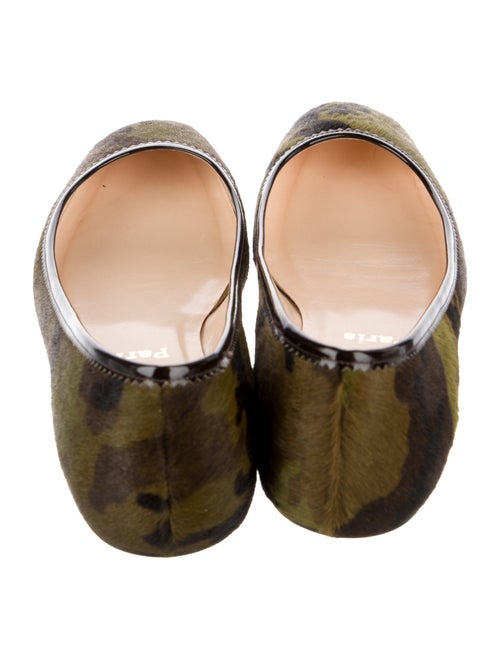 Christian Louboutin Ponyhair Printed Ballet Flats