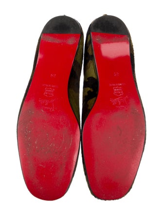 Christian Louboutin Ponyhair Printed Ballet Flats
