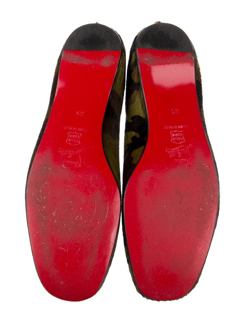 Christian Louboutin Ponyhair Printed Ballet Flats