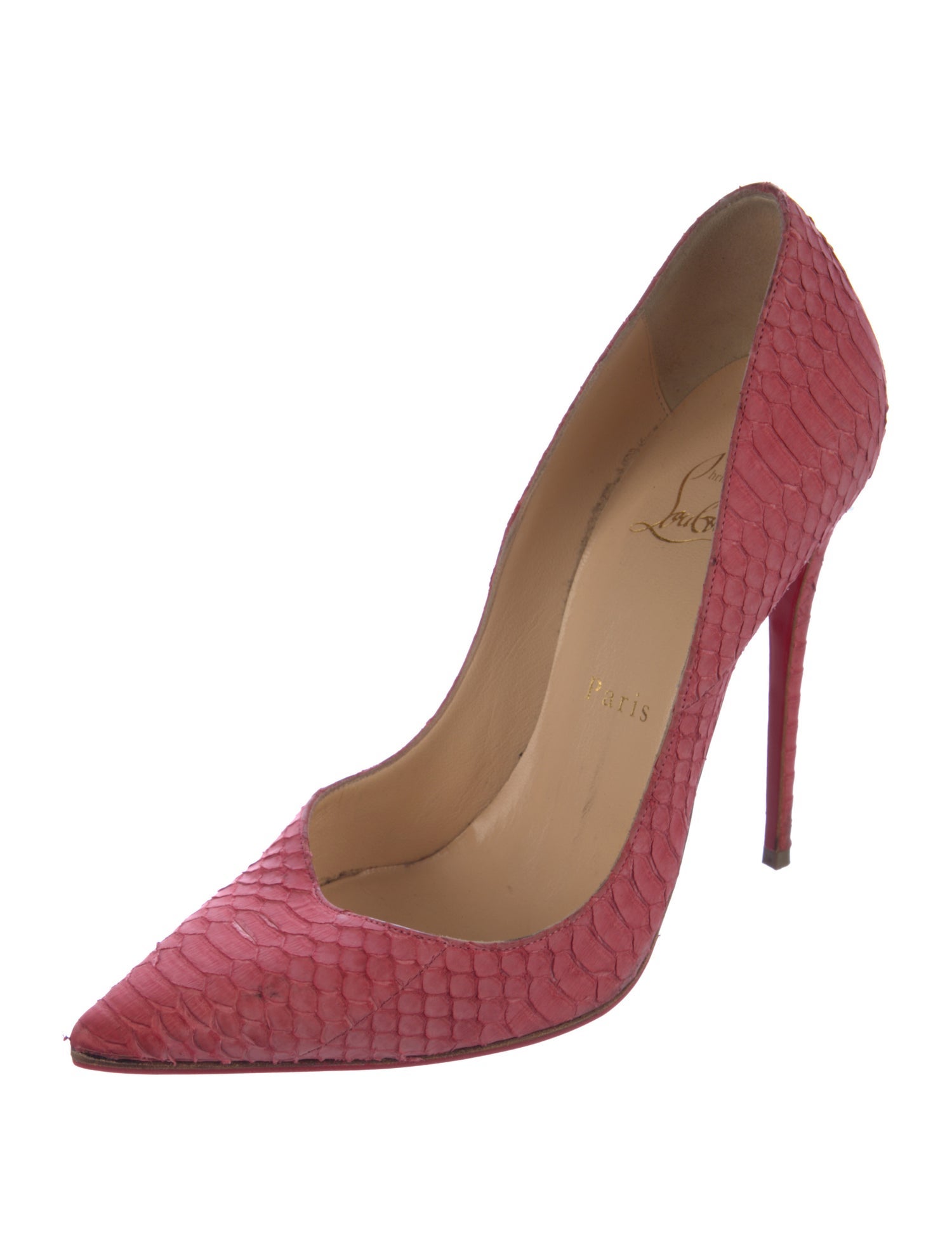 Christian Louboutin Python Pumps