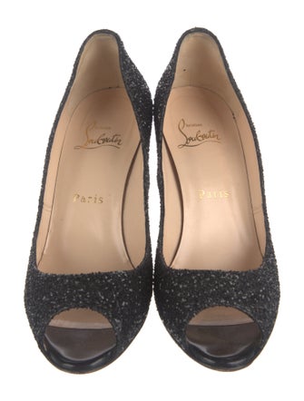 Christian Louboutin Glitter Glitter Accents Pumps