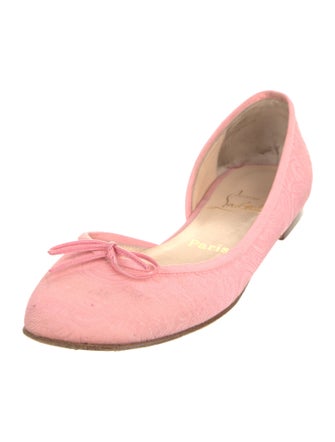 Christian Louboutin Bow Accents D'Orsay Flats