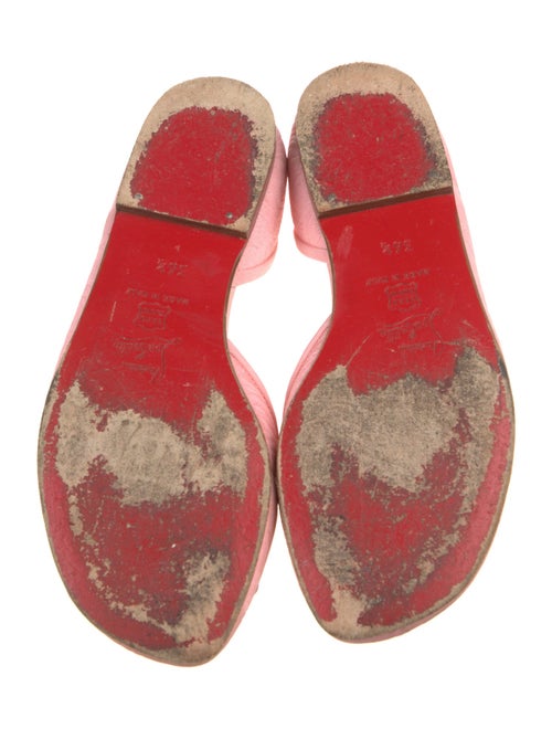 Christian Louboutin Bow Accents D'Orsay Flats