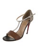 Christian Louboutin Leather T-Strap Sandals