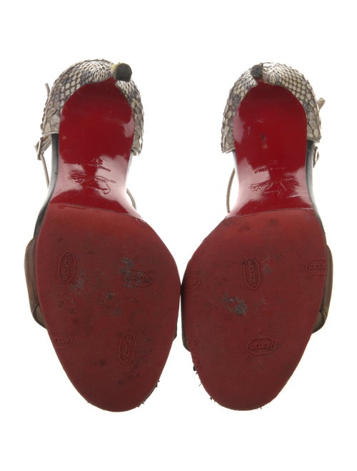 Christian Louboutin Leather T-Strap Sandals