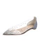 Christian Louboutin PVC Crystal Embellishments Flats