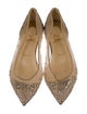 Christian Louboutin Mesh Crystal Embellishments Ballet Flats