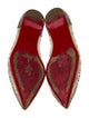 Christian Louboutin Mesh Crystal Embellishments Ballet Flats