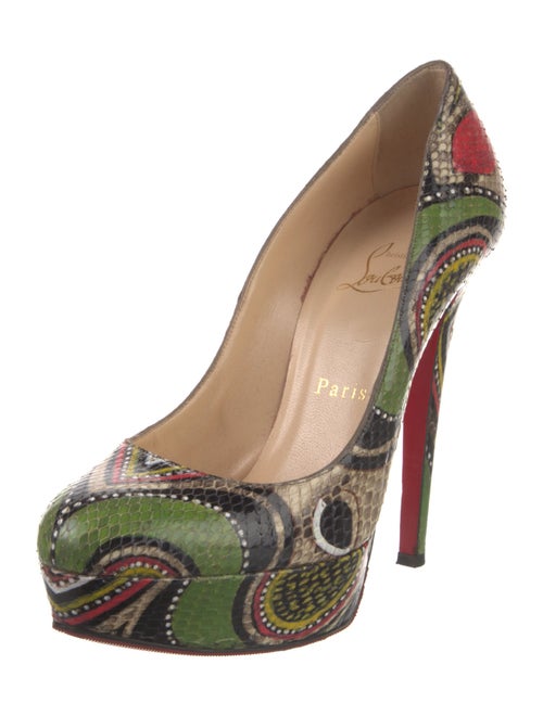 Christian Louboutin Snakeskin Printed Pumps