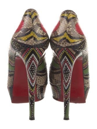 Christian Louboutin Snakeskin Printed Pumps