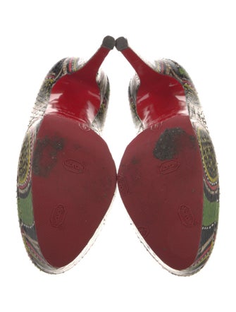 Christian Louboutin Snakeskin Printed Pumps