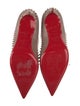Christian Louboutin Spike Accents Glitter Pumps