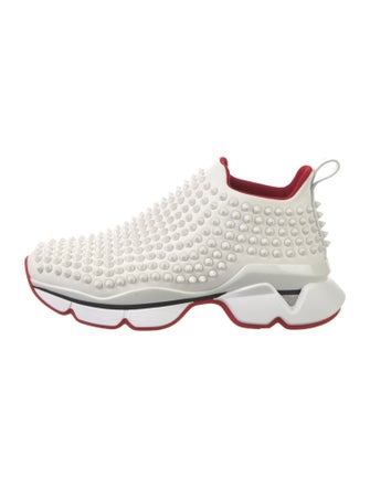 Christian Louboutin Spike Accents Neoprene Sock Sneakers