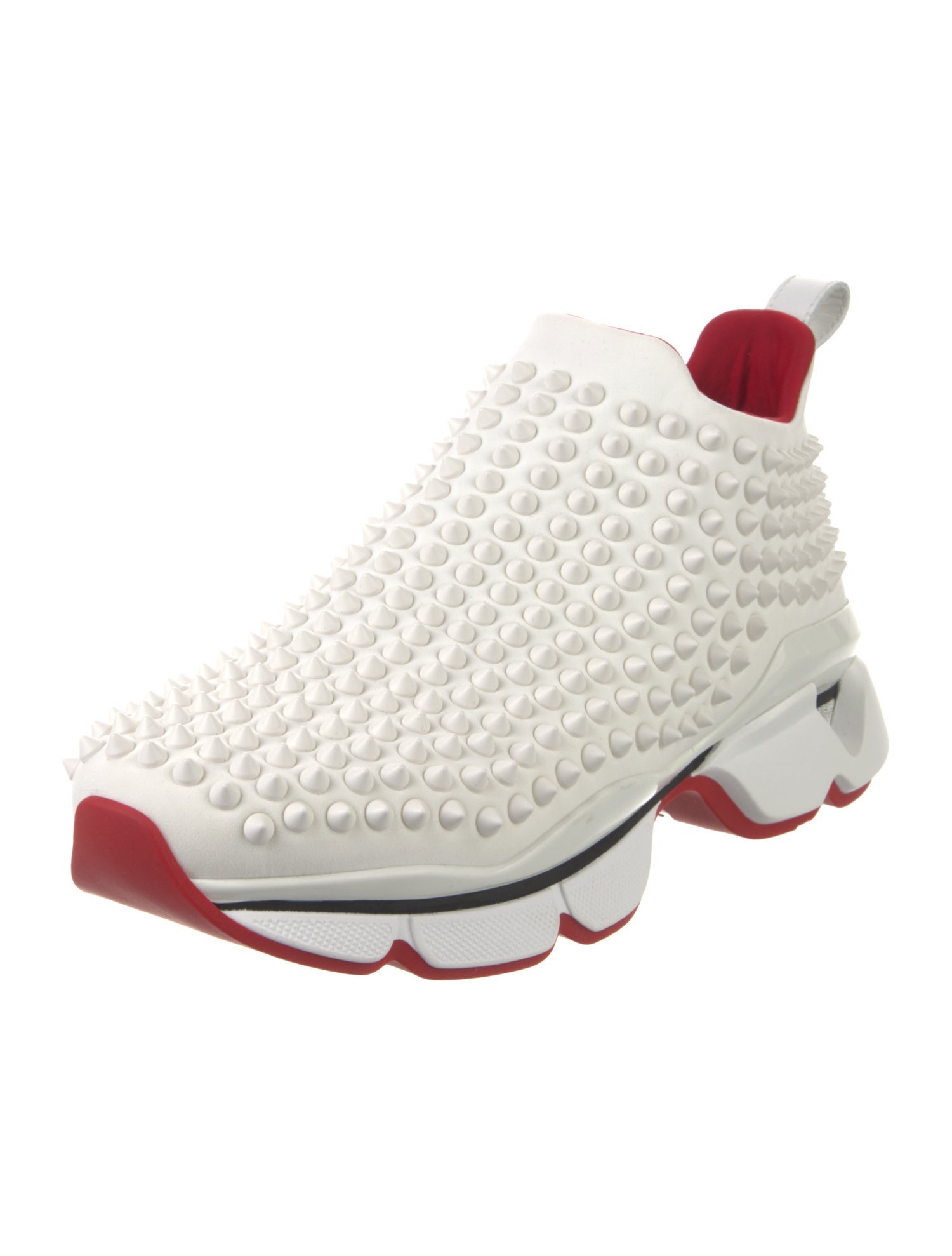 Christian Louboutin Spike Accents Neoprene Sock Sneakers