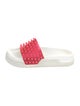 Christian Louboutin Spike Accents Rubber Slides